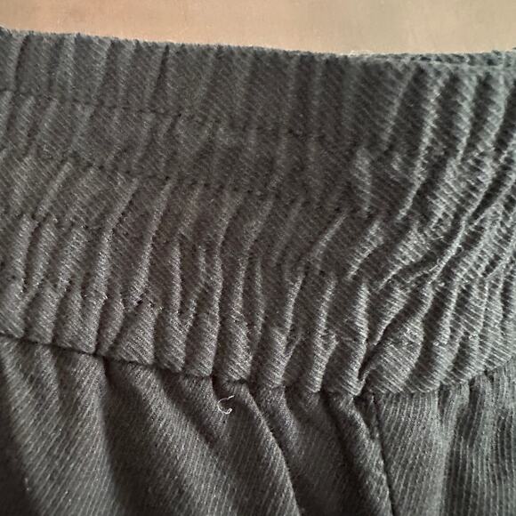 MADEWELL | Black Pull-On Carley Wide-Leg Pants in Softdrape | Size Extra Large - Picture 3 of 9